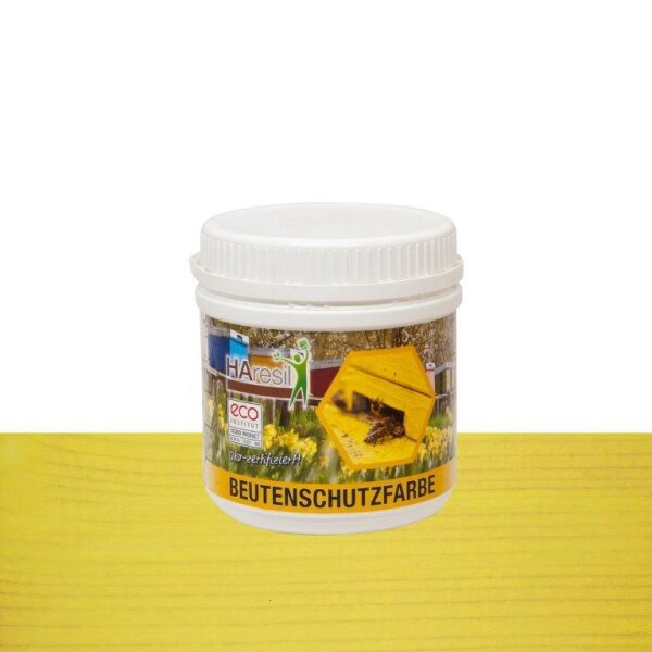 Beutenschutzfarbe HAresil® öko-zertifiziert 0,5 kg sonnengelb